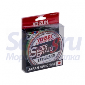 Шнур PE Yo-Zuri SUPER Braid X8 #5 (300м ) Multicolor