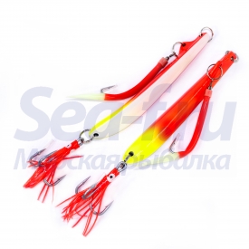 Пилькер Bottom Strike BiColor Pilk 500гр (Fl.OR-Yell/Glow)
