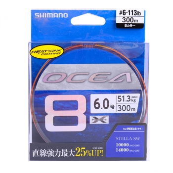 Плетеный шнур Shimano Ocea 8 X-Filament #6 300м