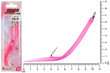 Оснастка Higashi Gummi Makk rig SB3 #06 Pink (#10-0)